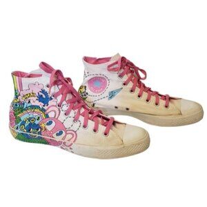 Converse Bunny Doodle High Top Limited Edition Mens Size 9 Women's Size 11